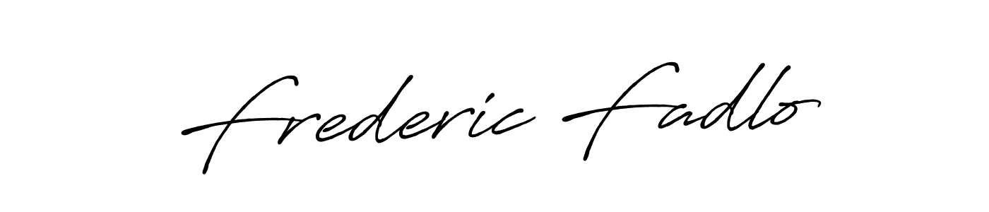 This is the best signature style for the Frederic Fadlo name. Also you like these signature font (Antro_Vectra_Bolder). Mix name signature. Frederic Fadlo signature style 7 images and pictures png