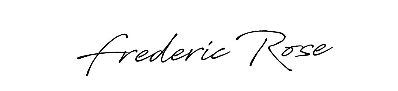 Use a signature maker to create a handwritten signature online. With this signature software, you can design (Antro_Vectra_Bolder) your own signature for name Frederic Rose. Frederic Rose signature style 7 images and pictures png