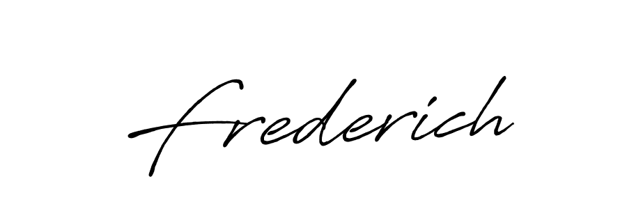 Create a beautiful signature design for name Frederich. With this signature (Antro_Vectra_Bolder) fonts, you can make a handwritten signature for free. Frederich signature style 7 images and pictures png