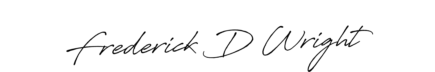 Make a beautiful signature design for name Frederick D Wright. With this signature (Antro_Vectra_Bolder) style, you can create a handwritten signature for free. Frederick D Wright signature style 7 images and pictures png