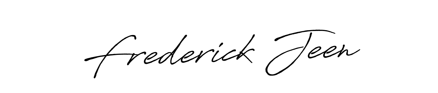 Make a short Frederick Jeen signature style. Manage your documents anywhere anytime using Antro_Vectra_Bolder. Create and add eSignatures, submit forms, share and send files easily. Frederick Jeen signature style 7 images and pictures png