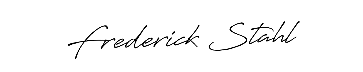 Antro_Vectra_Bolder is a professional signature style that is perfect for those who want to add a touch of class to their signature. It is also a great choice for those who want to make their signature more unique. Get Frederick Stahl name to fancy signature for free. Frederick Stahl signature style 7 images and pictures png