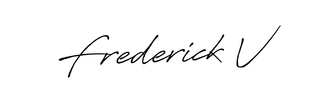 Best and Professional Signature Style for Frederick V. Antro_Vectra_Bolder Best Signature Style Collection. Frederick V signature style 7 images and pictures png