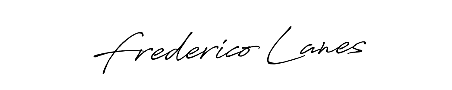 How to make Frederico Lanes name signature. Use Antro_Vectra_Bolder style for creating short signs online. This is the latest handwritten sign. Frederico Lanes signature style 7 images and pictures png