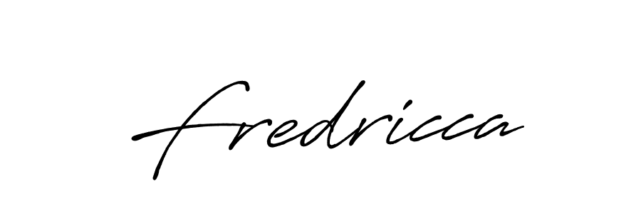 How to make Fredricca name signature. Use Antro_Vectra_Bolder style for creating short signs online. This is the latest handwritten sign. Fredricca signature style 7 images and pictures png