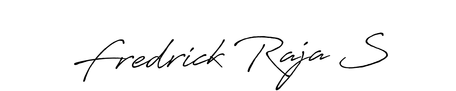 Similarly Antro_Vectra_Bolder is the best handwritten signature design. Signature creator online .You can use it as an online autograph creator for name Fredrick Raja S. Fredrick Raja S signature style 7 images and pictures png