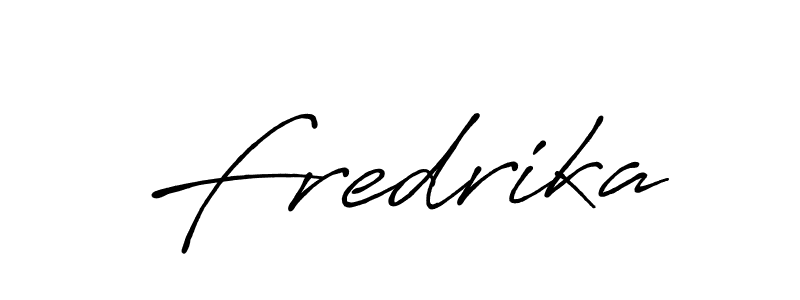 Use a signature maker to create a handwritten signature online. With this signature software, you can design (Antro_Vectra_Bolder) your own signature for name Fredrika. Fredrika signature style 7 images and pictures png