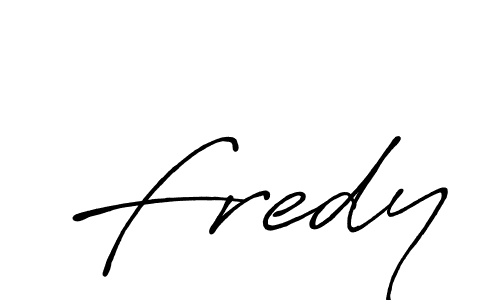 Design your own signature with our free online signature maker. With this signature software, you can create a handwritten (Antro_Vectra_Bolder) signature for name Fredy. Fredy signature style 7 images and pictures png