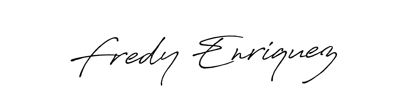 Create a beautiful signature design for name Fredy Enriquez. With this signature (Antro_Vectra_Bolder) fonts, you can make a handwritten signature for free. Fredy Enriquez signature style 7 images and pictures png