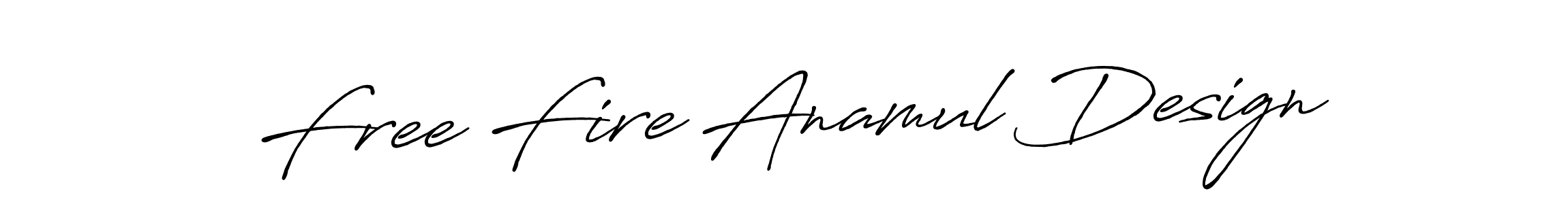 Make a short Free Fire Anamul Design signature style. Manage your documents anywhere anytime using Antro_Vectra_Bolder. Create and add eSignatures, submit forms, share and send files easily. Free Fire Anamul Design signature style 7 images and pictures png