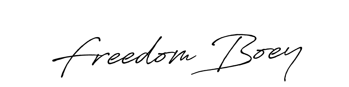 Freedom Boey stylish signature style. Best Handwritten Sign (Antro_Vectra_Bolder) for my name. Handwritten Signature Collection Ideas for my name Freedom Boey. Freedom Boey signature style 7 images and pictures png