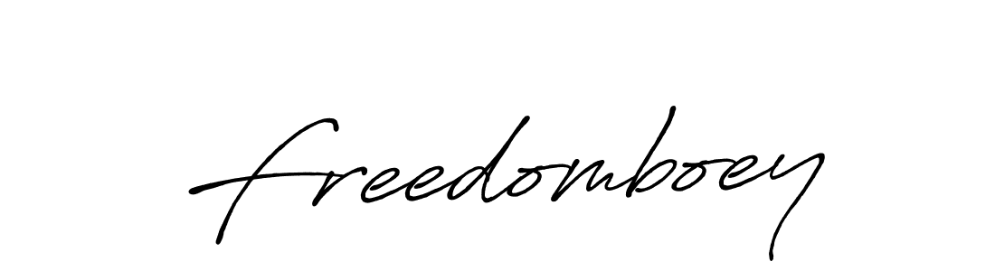 You should practise on your own different ways (Antro_Vectra_Bolder) to write your name (Freedomboey) in signature. don't let someone else do it for you. Freedomboey signature style 7 images and pictures png