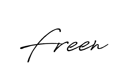 Design your own signature with our free online signature maker. With this signature software, you can create a handwritten (Antro_Vectra_Bolder) signature for name Freen. Freen signature style 7 images and pictures png