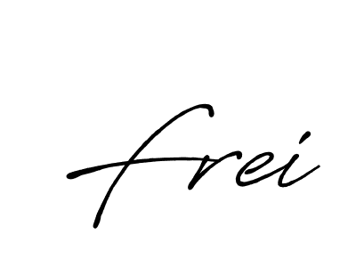 Design your own signature with our free online signature maker. With this signature software, you can create a handwritten (Antro_Vectra_Bolder) signature for name Frei. Frei signature style 7 images and pictures png