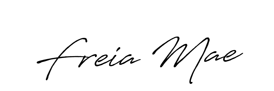 You should practise on your own different ways (Antro_Vectra_Bolder) to write your name (Freia Mae) in signature. don't let someone else do it for you. Freia Mae signature style 7 images and pictures png