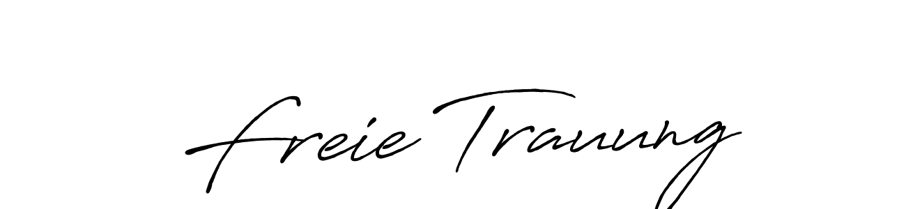 Also we have Freie Trauung name is the best signature style. Create professional handwritten signature collection using Antro_Vectra_Bolder autograph style. Freie Trauung signature style 7 images and pictures png