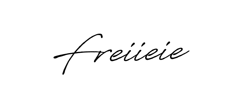 Use a signature maker to create a handwritten signature online. With this signature software, you can design (Antro_Vectra_Bolder) your own signature for name Freiieie. Freiieie signature style 7 images and pictures png