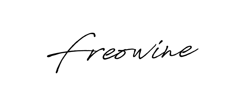 Freowine stylish signature style. Best Handwritten Sign (Antro_Vectra_Bolder) for my name. Handwritten Signature Collection Ideas for my name Freowine. Freowine signature style 7 images and pictures png