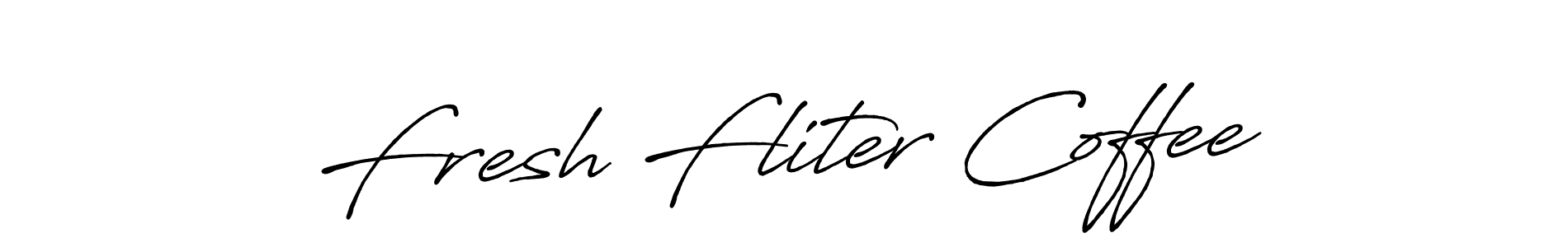 Also You can easily find your signature by using the search form. We will create Fresh Fliter Coffee name handwritten signature images for you free of cost using Antro_Vectra_Bolder sign style. Fresh Fliter Coffee signature style 7 images and pictures png