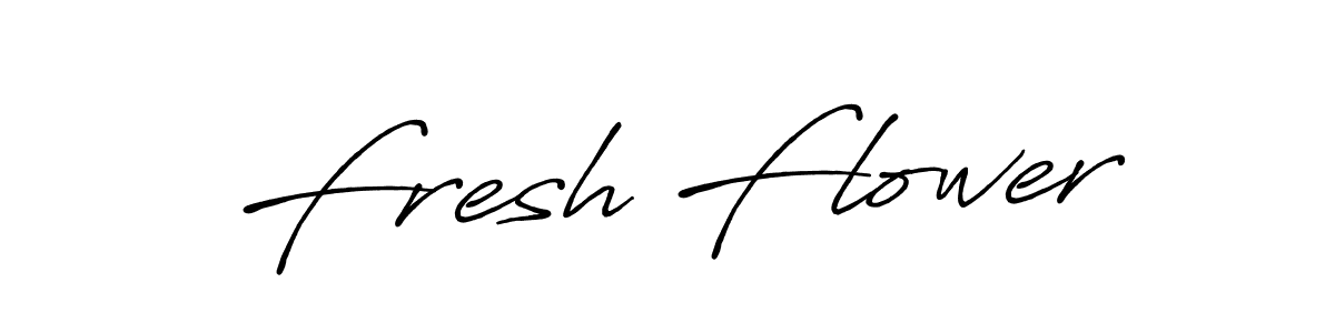 Create a beautiful signature design for name Fresh Flower. With this signature (Antro_Vectra_Bolder) fonts, you can make a handwritten signature for free. Fresh Flower signature style 7 images and pictures png