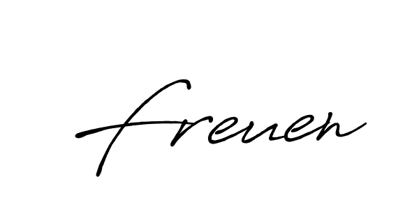 It looks lik you need a new signature style for name Freuen. Design unique handwritten (Antro_Vectra_Bolder) signature with our free signature maker in just a few clicks. Freuen signature style 7 images and pictures png