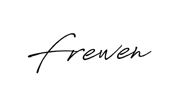 How to make Frewen signature? Antro_Vectra_Bolder is a professional autograph style. Create handwritten signature for Frewen name. Frewen signature style 7 images and pictures png