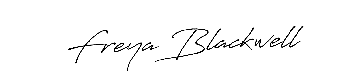 Make a beautiful signature design for name Freya Blackwell. With this signature (Antro_Vectra_Bolder) style, you can create a handwritten signature for free. Freya Blackwell signature style 7 images and pictures png