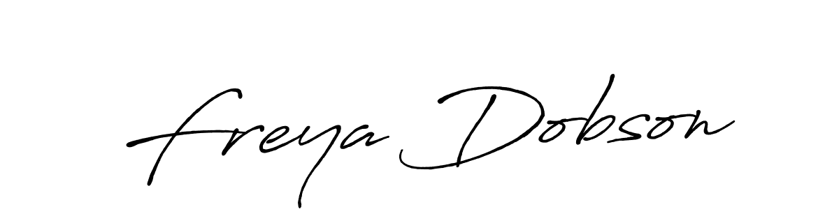 It looks lik you need a new signature style for name Freya Dobson. Design unique handwritten (Antro_Vectra_Bolder) signature with our free signature maker in just a few clicks. Freya Dobson signature style 7 images and pictures png