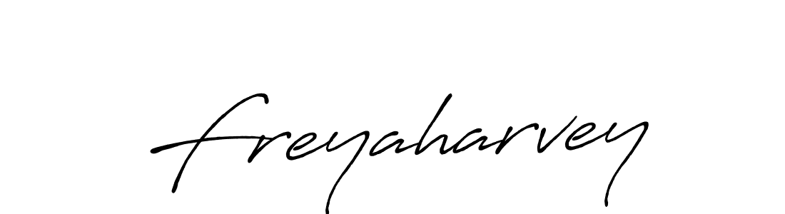 Use a signature maker to create a handwritten signature online. With this signature software, you can design (Antro_Vectra_Bolder) your own signature for name Freyaharvey. Freyaharvey signature style 7 images and pictures png