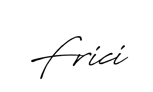How to make Frici name signature. Use Antro_Vectra_Bolder style for creating short signs online. This is the latest handwritten sign. Frici signature style 7 images and pictures png