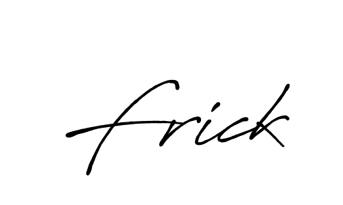 Frick stylish signature style. Best Handwritten Sign (Antro_Vectra_Bolder) for my name. Handwritten Signature Collection Ideas for my name Frick. Frick signature style 7 images and pictures png