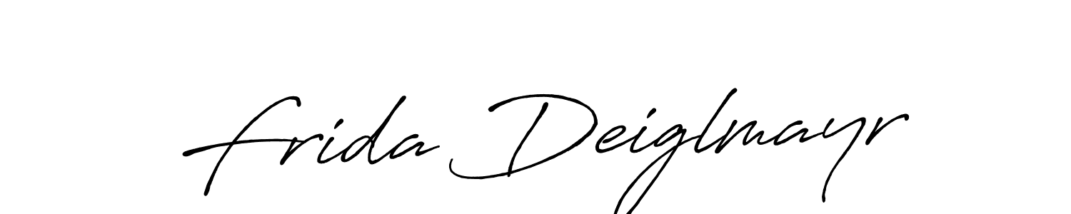 Use a signature maker to create a handwritten signature online. With this signature software, you can design (Antro_Vectra_Bolder) your own signature for name Frida Deiglmayr. Frida Deiglmayr signature style 7 images and pictures png