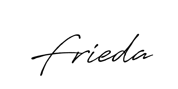 Create a beautiful signature design for name Frieda. With this signature (Antro_Vectra_Bolder) fonts, you can make a handwritten signature for free. Frieda signature style 7 images and pictures png