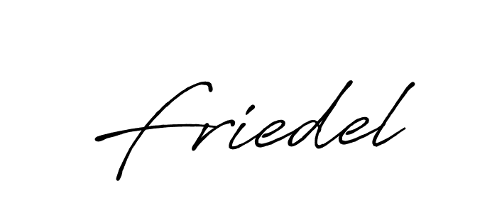 Make a beautiful signature design for name Friedel. With this signature (Antro_Vectra_Bolder) style, you can create a handwritten signature for free. Friedel signature style 7 images and pictures png