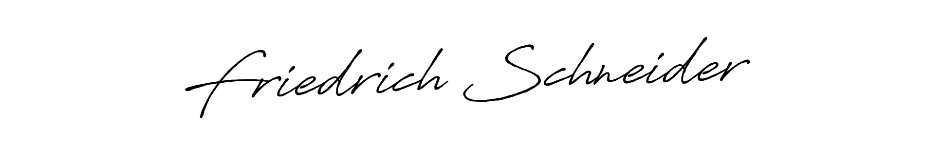 Create a beautiful signature design for name Friedrich Schneider. With this signature (Antro_Vectra_Bolder) fonts, you can make a handwritten signature for free. Friedrich Schneider signature style 7 images and pictures png