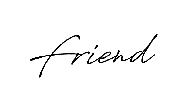 Use a signature maker to create a handwritten signature online. With this signature software, you can design (Antro_Vectra_Bolder) your own signature for name Friend. Friend signature style 7 images and pictures png
