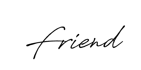 Use a signature maker to create a handwritten signature online. With this signature software, you can design (Antro_Vectra_Bolder) your own signature for name Friend. Friend signature style 7 images and pictures png