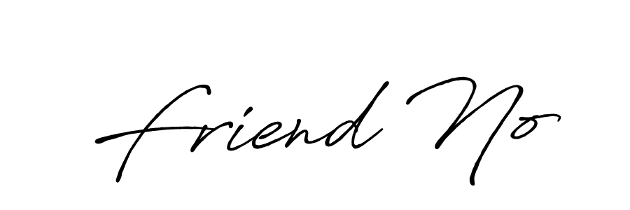 How to make Friend No signature? Antro_Vectra_Bolder is a professional autograph style. Create handwritten signature for Friend No name. Friend No signature style 7 images and pictures png