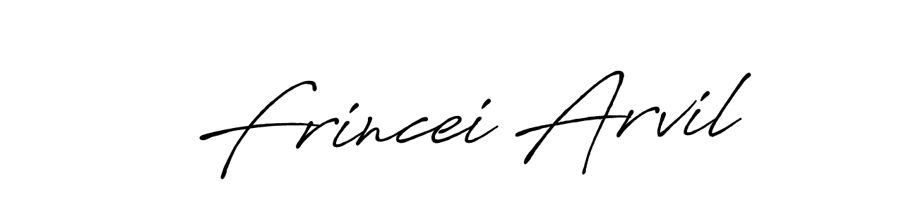 if you are searching for the best signature style for your name Frincei Arvil. so please give up your signature search. here we have designed multiple signature styles  using Antro_Vectra_Bolder. Frincei Arvil signature style 7 images and pictures png