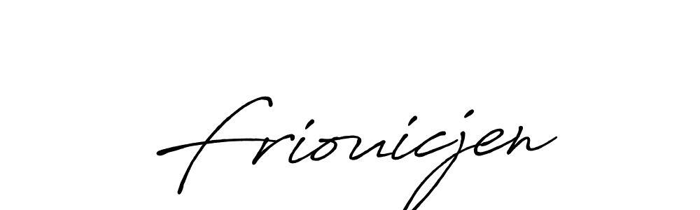 The best way (Antro_Vectra_Bolder) to make a short signature is to pick only two or three words in your name. The name Friouicjen include a total of six letters. For converting this name. Friouicjen signature style 7 images and pictures png