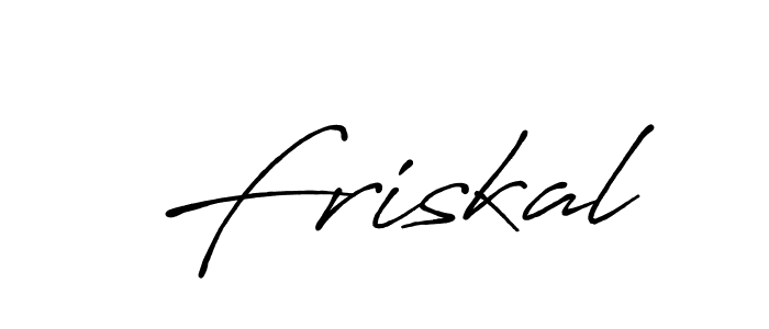 Design your own signature with our free online signature maker. With this signature software, you can create a handwritten (Antro_Vectra_Bolder) signature for name Friskal. Friskal signature style 7 images and pictures png