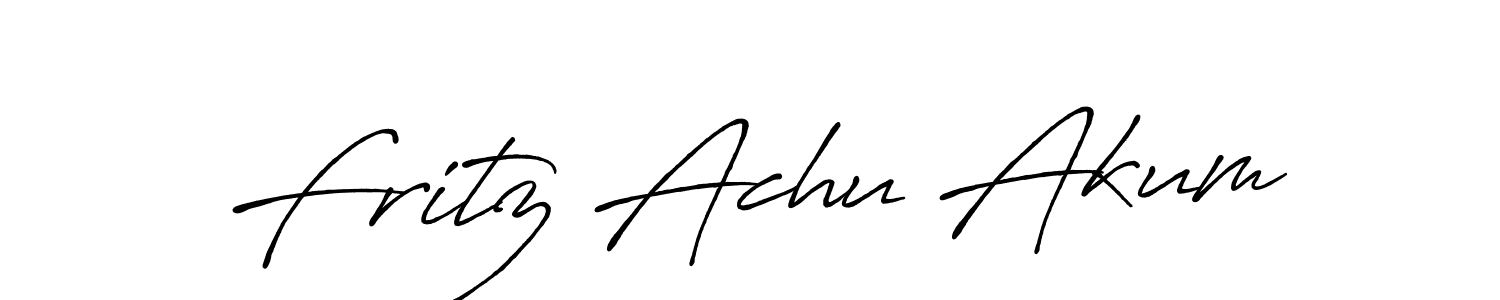 Antro_Vectra_Bolder is a professional signature style that is perfect for those who want to add a touch of class to their signature. It is also a great choice for those who want to make their signature more unique. Get Fritz Achu Akum name to fancy signature for free. Fritz Achu Akum signature style 7 images and pictures png