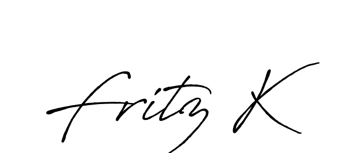 Make a beautiful signature design for name Fritz K. With this signature (Antro_Vectra_Bolder) style, you can create a handwritten signature for free. Fritz K signature style 7 images and pictures png