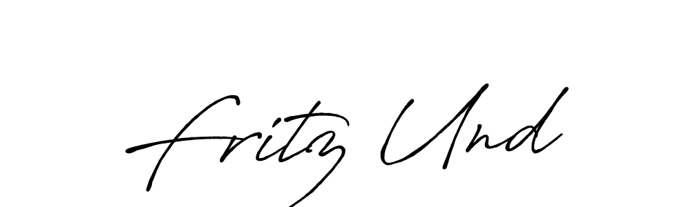 You should practise on your own different ways (Antro_Vectra_Bolder) to write your name (Fritz Und ) in signature. don't let someone else do it for you. Fritz Und  signature style 7 images and pictures png