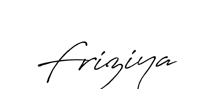 if you are searching for the best signature style for your name Friziya. so please give up your signature search. here we have designed multiple signature styles  using Antro_Vectra_Bolder. Friziya signature style 7 images and pictures png