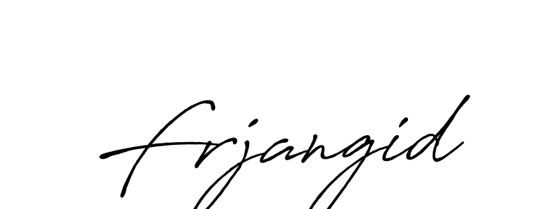 Design your own signature with our free online signature maker. With this signature software, you can create a handwritten (Antro_Vectra_Bolder) signature for name Frjangid. Frjangid signature style 7 images and pictures png