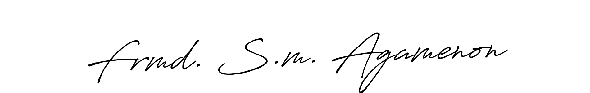 How to make Frmd. S.m. Agamenon signature? Antro_Vectra_Bolder is a professional autograph style. Create handwritten signature for Frmd. S.m. Agamenon name. Frmd. S.m. Agamenon signature style 7 images and pictures png