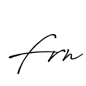 Make a beautiful signature design for name Frn. With this signature (Antro_Vectra_Bolder) style, you can create a handwritten signature for free. Frn signature style 7 images and pictures png