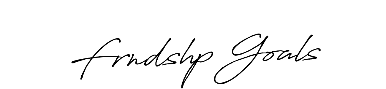 Similarly Antro_Vectra_Bolder is the best handwritten signature design. Signature creator online .You can use it as an online autograph creator for name Frndshp Goals. Frndshp Goals signature style 7 images and pictures png