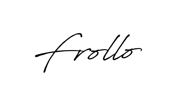 Design your own signature with our free online signature maker. With this signature software, you can create a handwritten (Antro_Vectra_Bolder) signature for name Frollo. Frollo signature style 7 images and pictures png